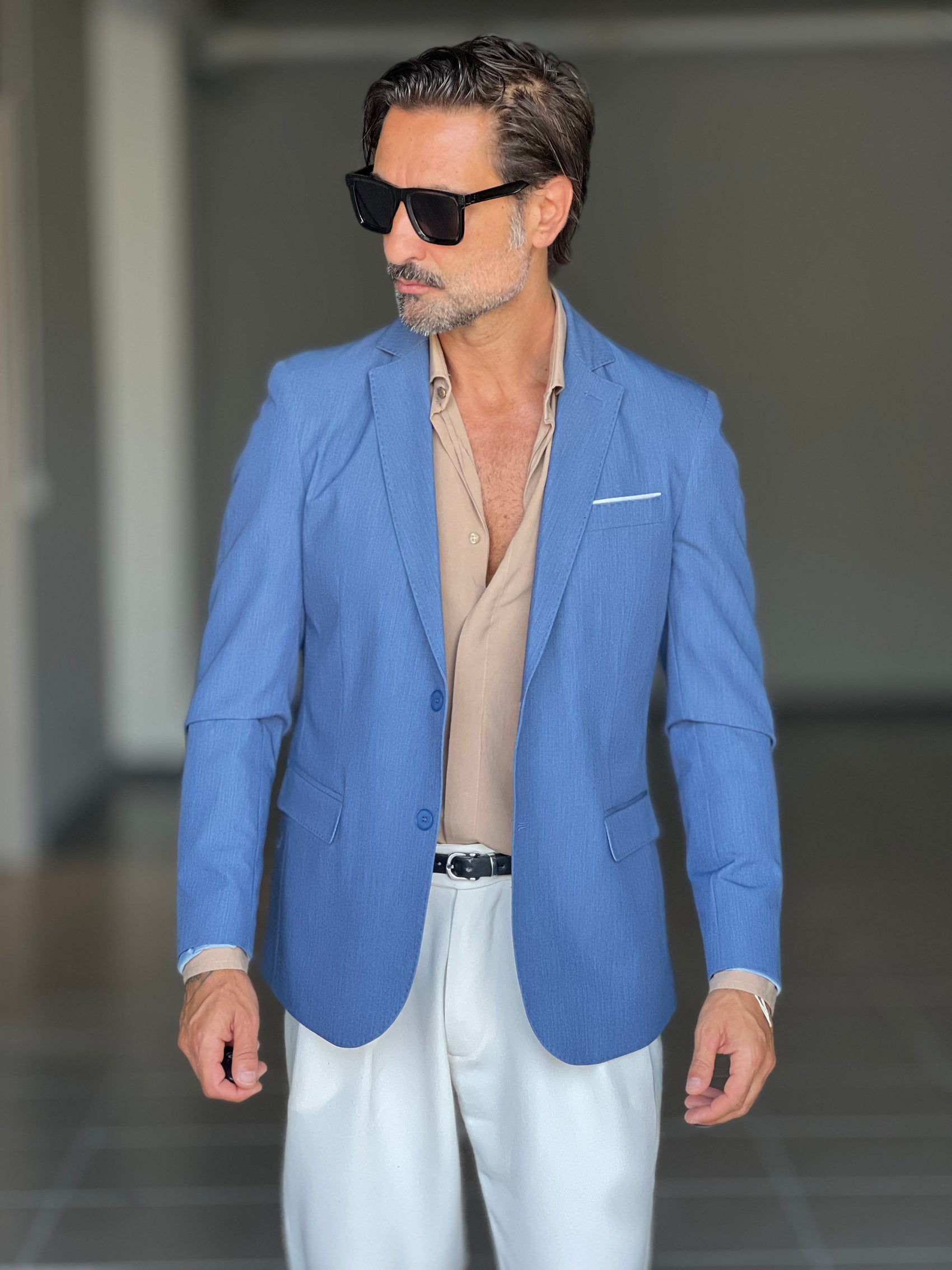 GIACCA DENIM MONOPETTO VISCOSA E MISTI