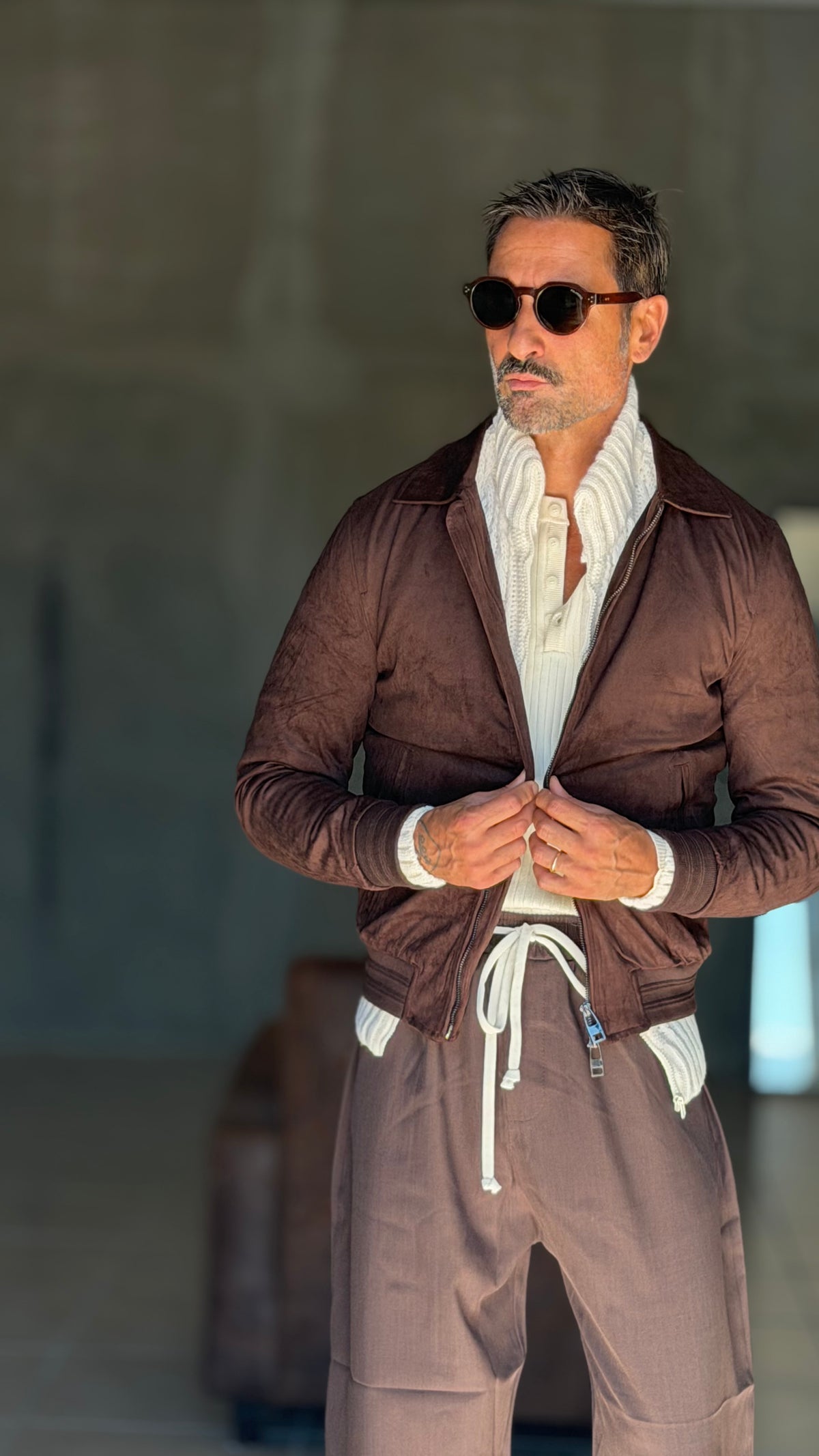 ECORENNA ECRU' BOMBER JACKET