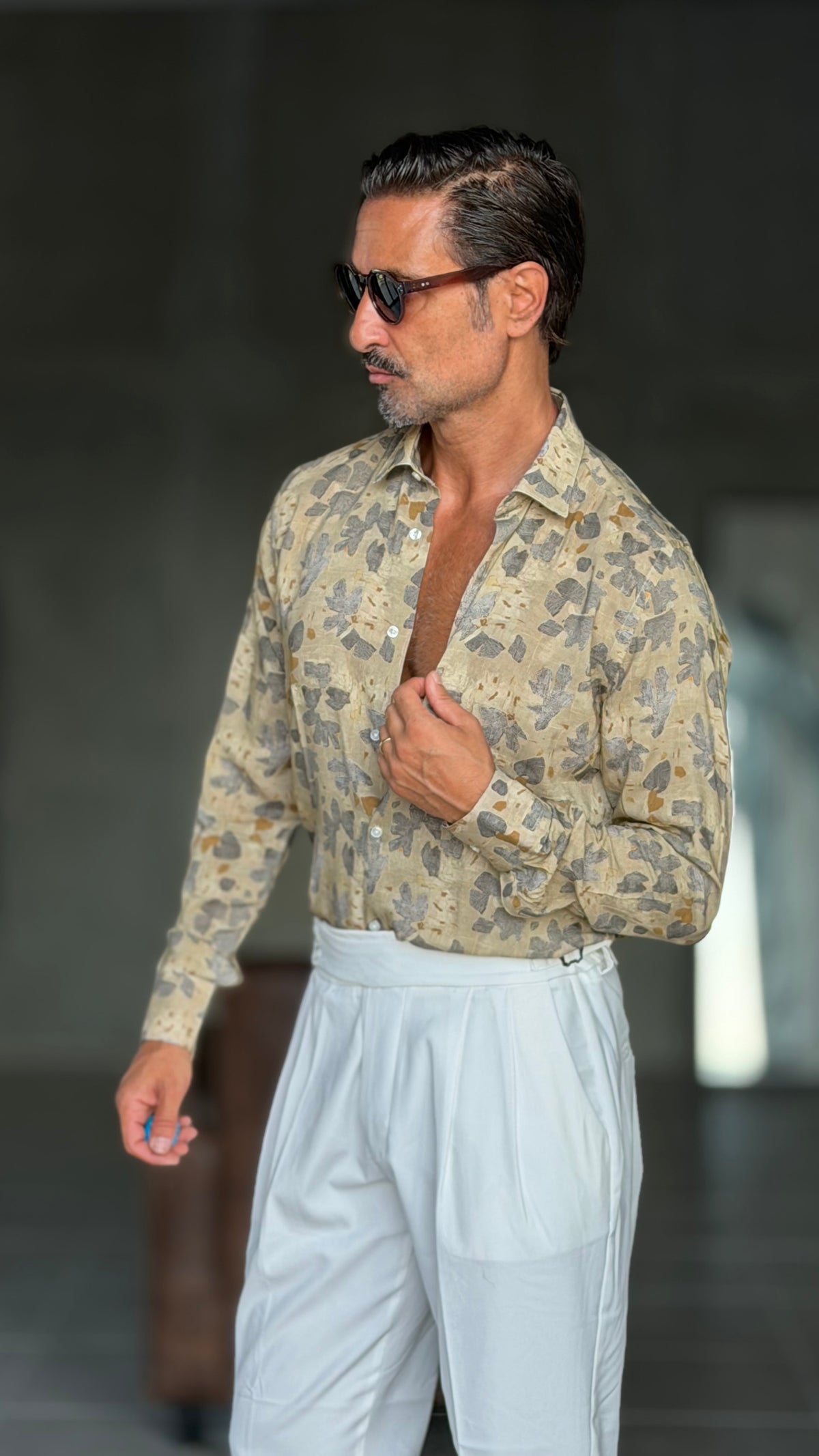 CAMICIA  XAGON FANTASIA BEIGE