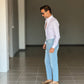 NEW CAMICIA BIANCA POPELINE DI COTONE STRECH 0044