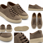 SNEAKER GRIGIA /TAUPE PELLE CAMOSCIO TAGLIO VIVO