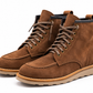 STIVALETTO STRINGATO   MORO CAMOSCIO FONDO GOMMA