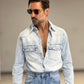 CAMICIA  DENIM LAVAGGIO ZERO DELAVE'