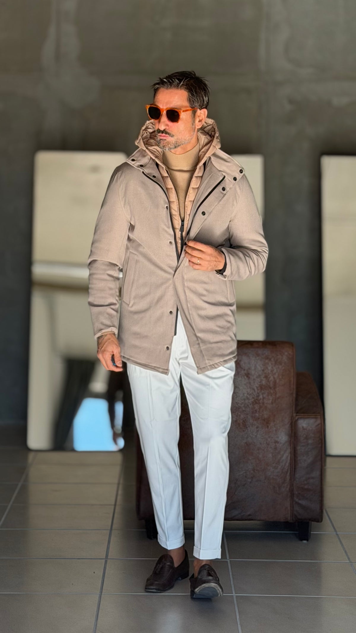 ECORENNA ECRU' BOMBER JACKET
