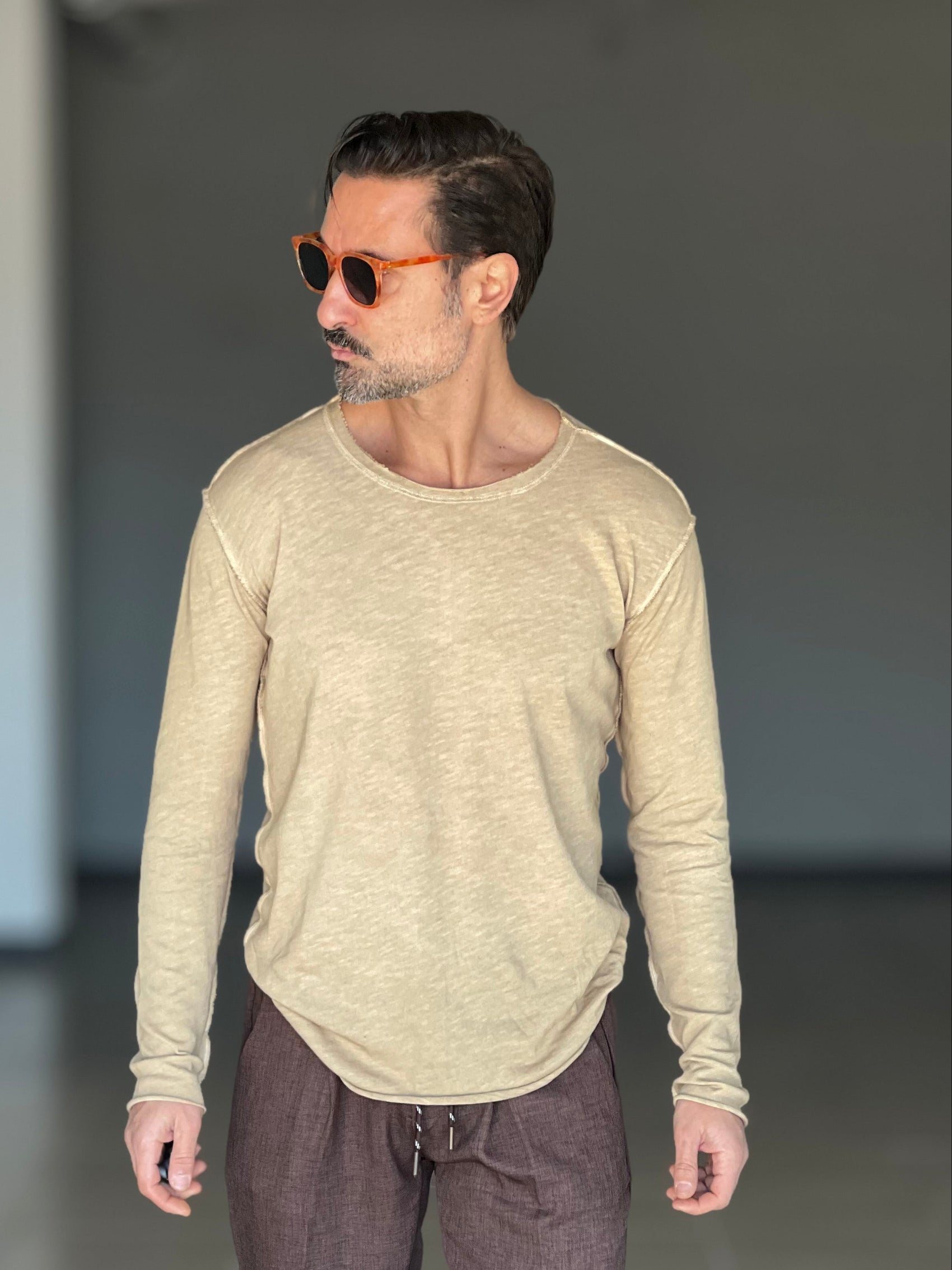 MAGLIA  XAGON PANNA SCOLLO BARCA DOUBLEFACE