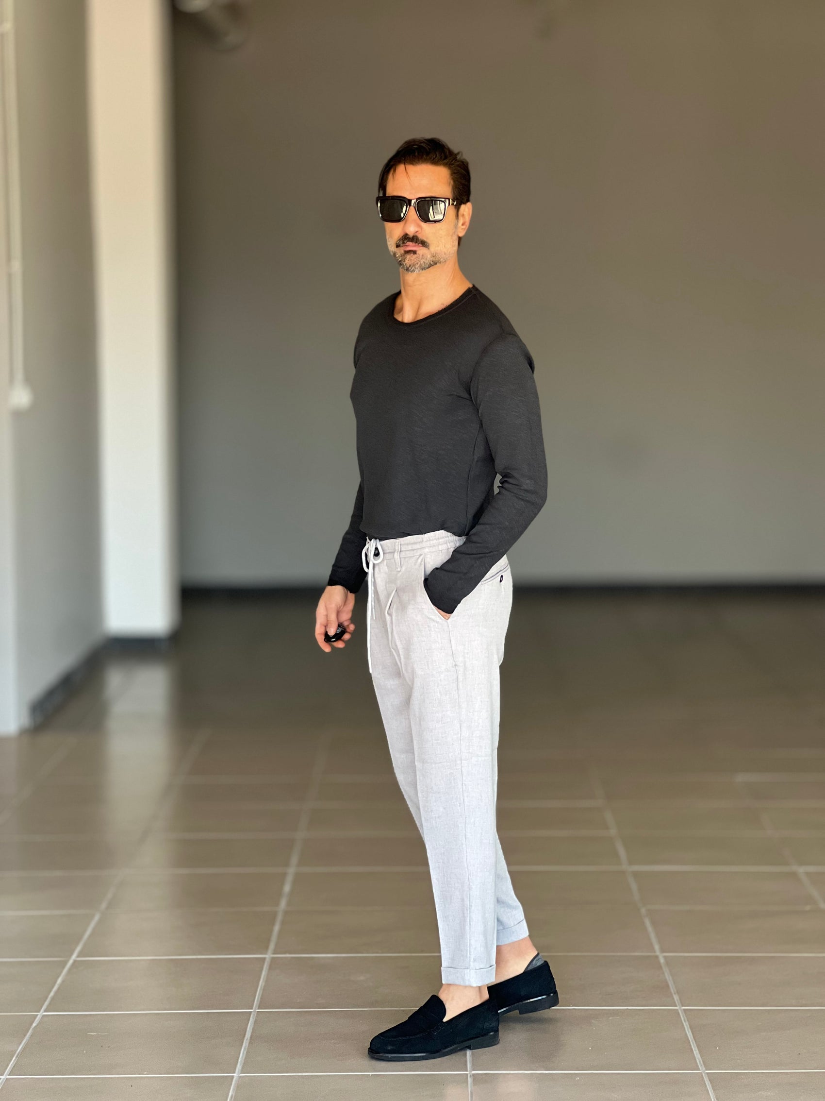 MAGLIA  XAGON NERA  SCOLLO BARCA DOUBLEFACE