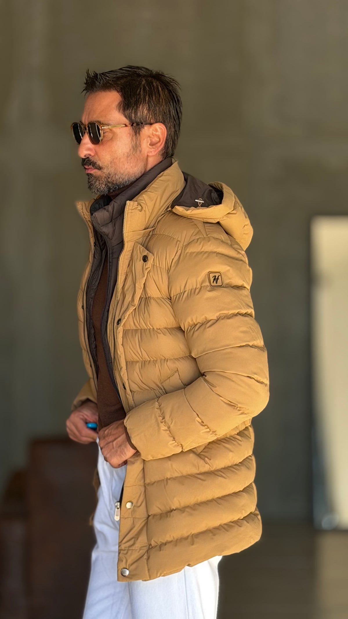 PIUMINO CAMMELLO  LUNGO TRAPUNTA INTERNA ESTRAIBILE HAPPER& CO