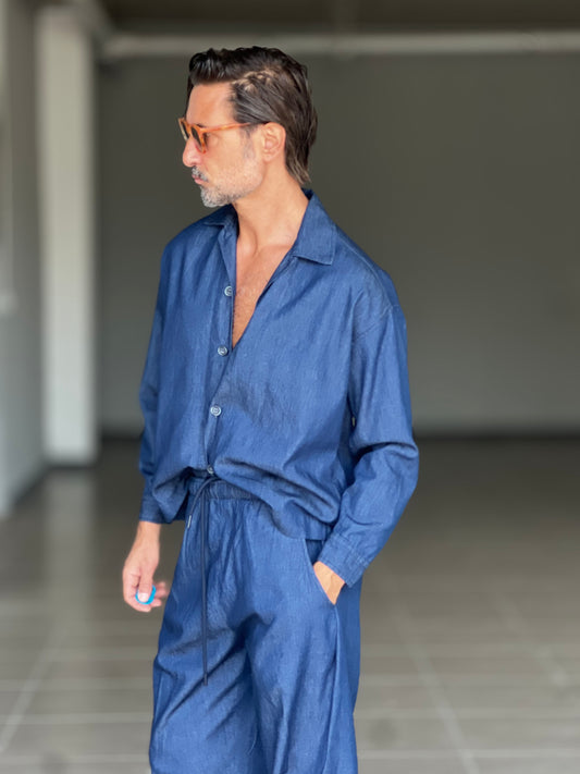 °COORDINATO DENIM OVER FIT LAVAGGIO MEDIO