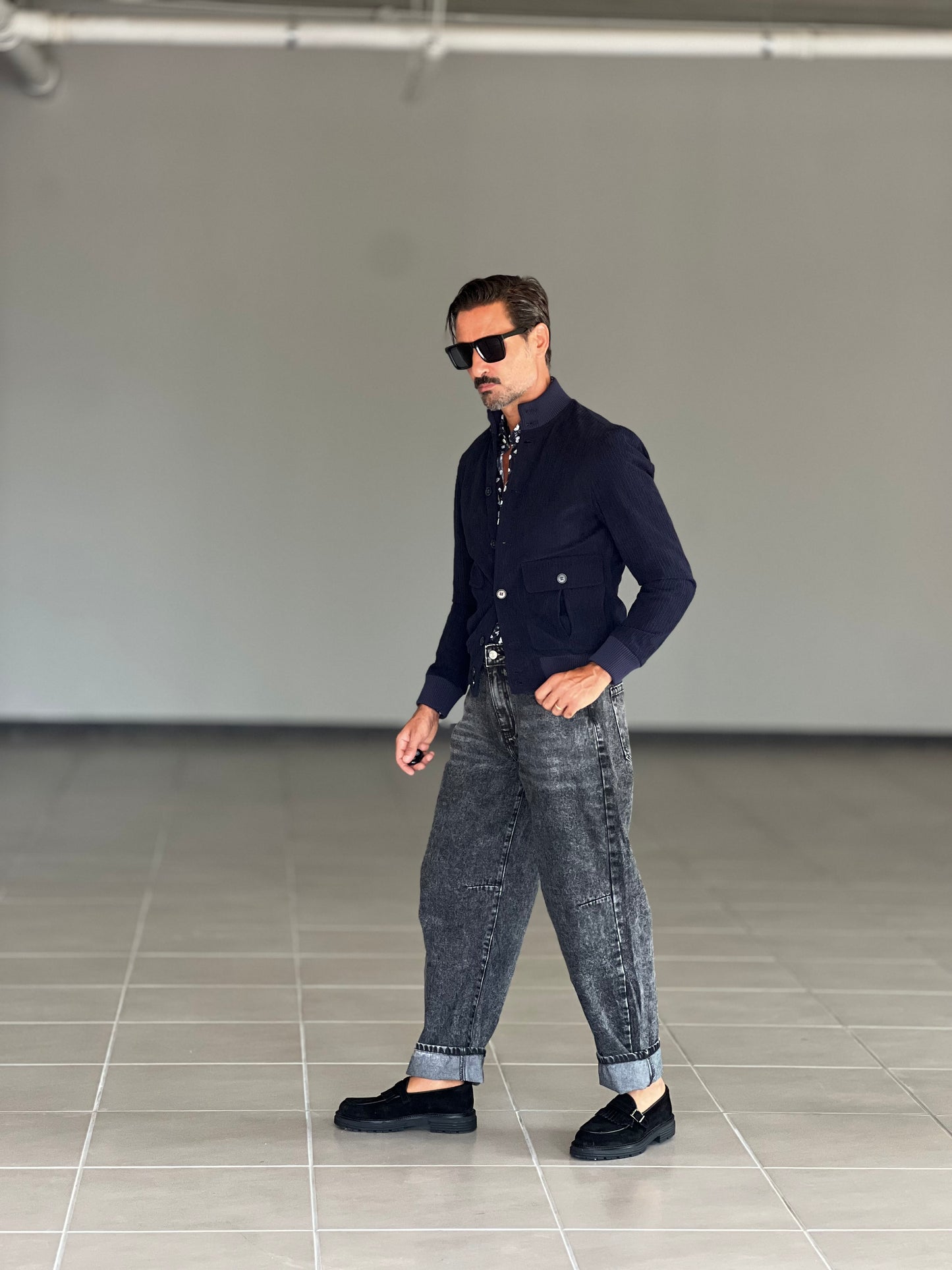 JEANS GRIGIO BALOON