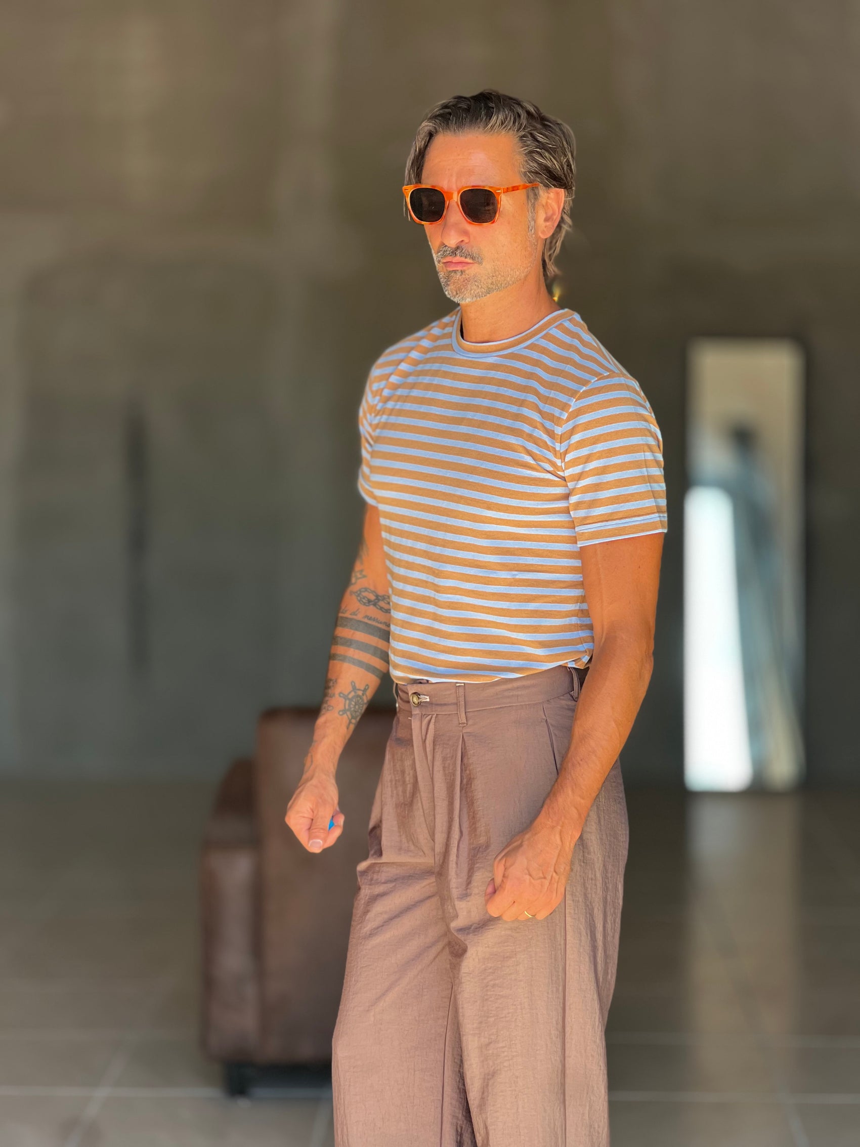 BOAT NECK T SHIRT