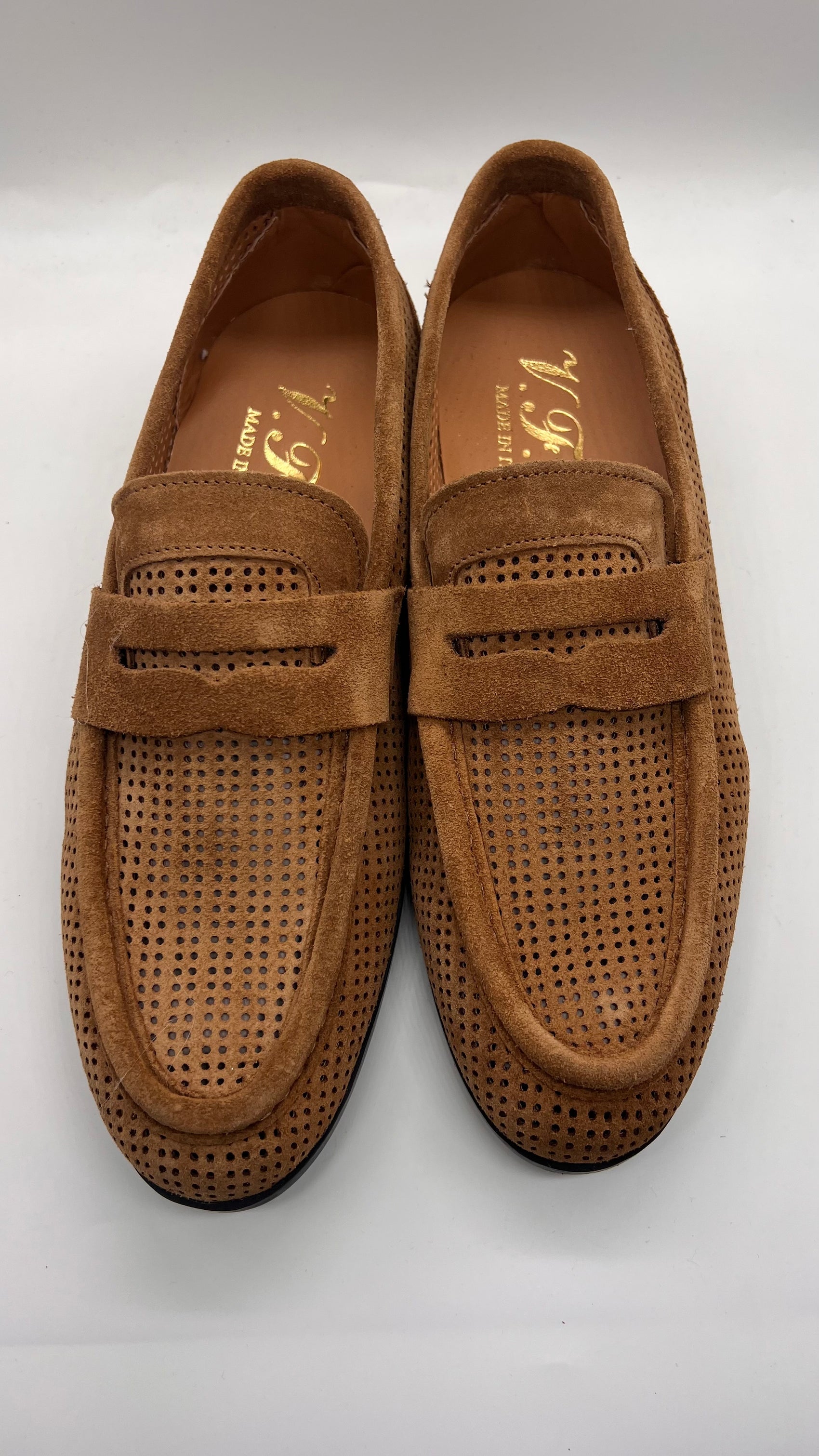 DOUBLE BUCKLE BLACK SUEDE LOAFERS
