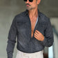 CAMICIA  DENIM GRIGIA TEXANA