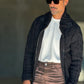 WHITE VISCOSE TROUSERS WITH REGULAR BOTTOM