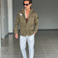 FILLJACKET VERDE COTONE PATCH APPLICATE