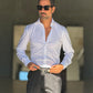 CAMICIA BIANCA  STRETCH POPELINE DI COTONE SLIMFIT