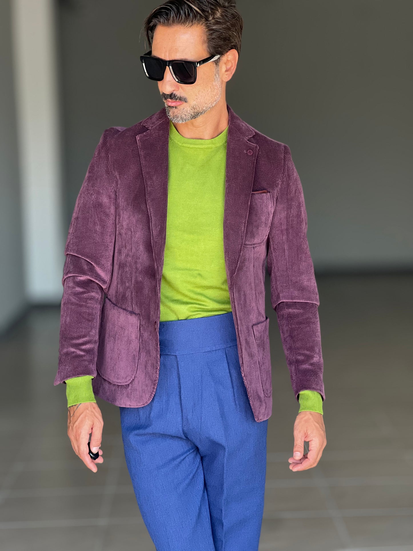 MAGLIA GIRO VERDE MELA 2 FILI  VISCOSA E MISTI
