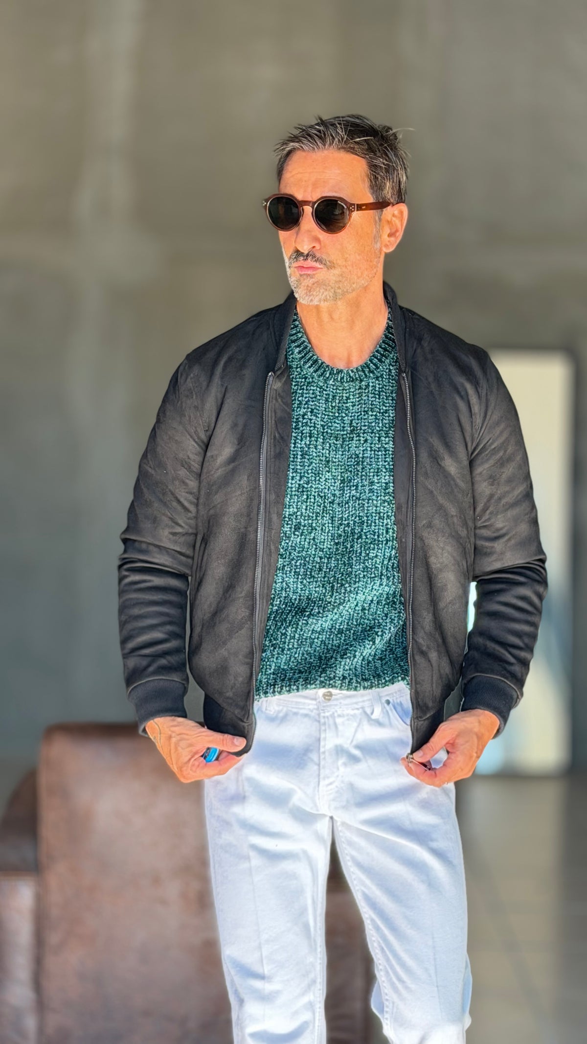 ECORENNA ECRU' BOMBER JACKET