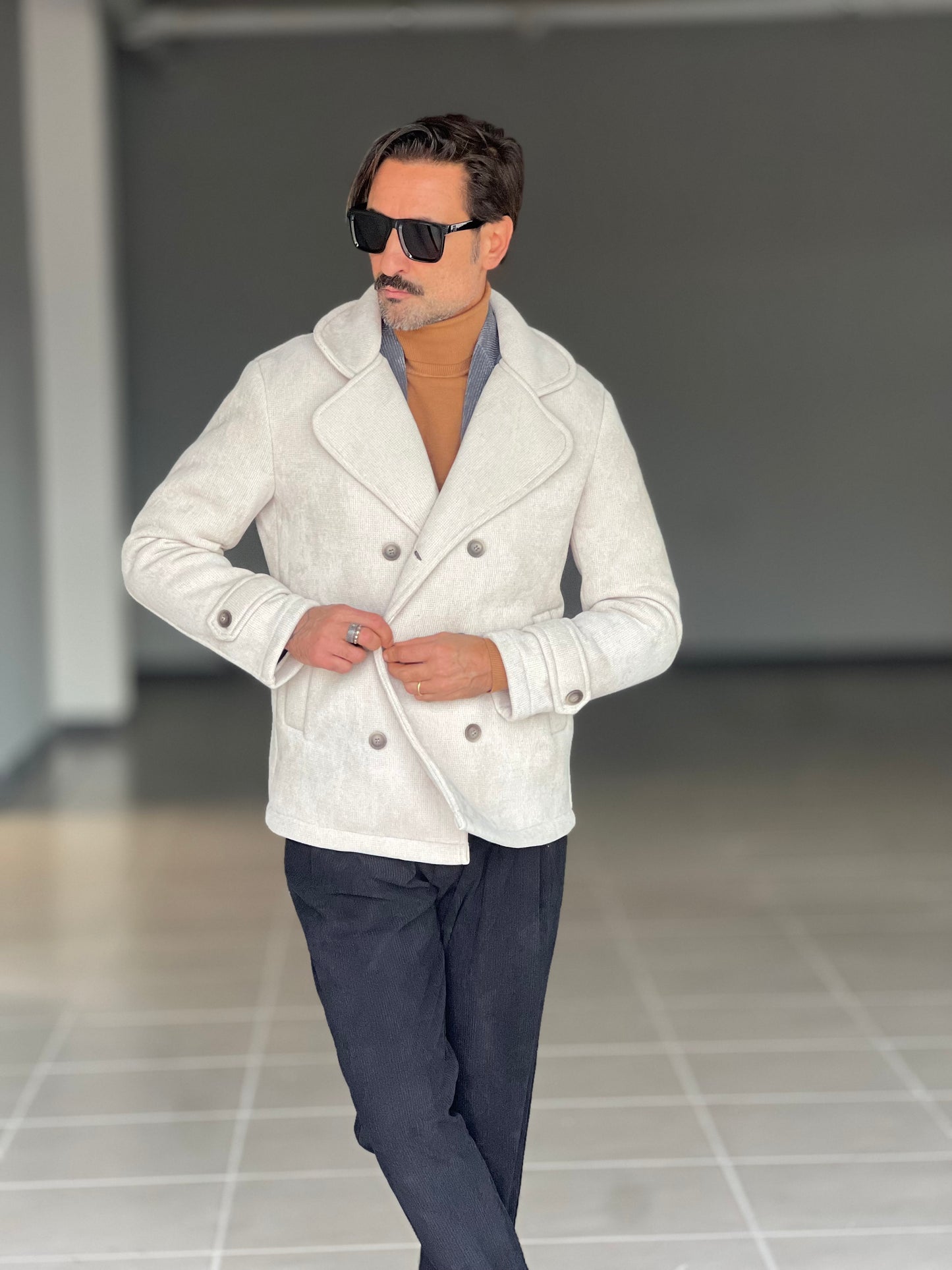 CAPPOTTINO PANNA   VELLUTO MILLERIGHE