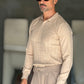 WHITE VISCOSE TROUSERS WITH REGULAR BOTTOM