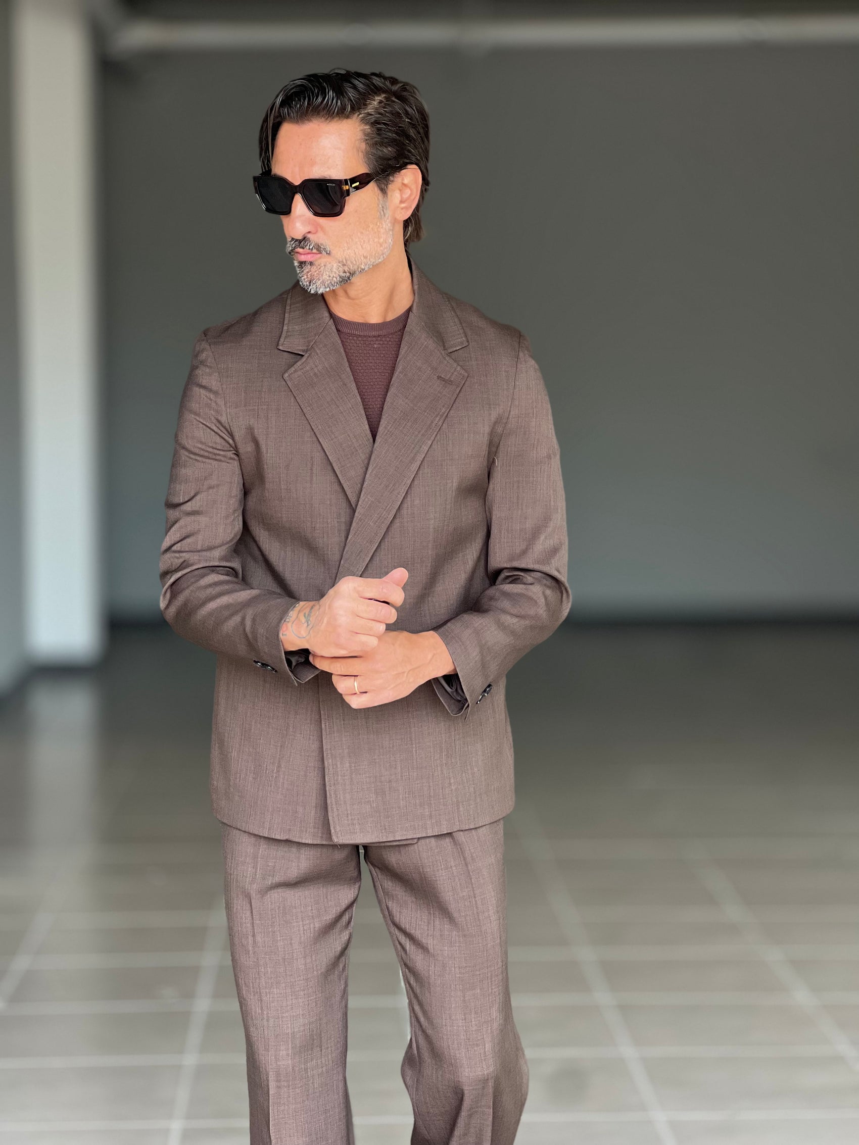 ABITO MORO   DOPPIOPETTO OVER FIT 00126