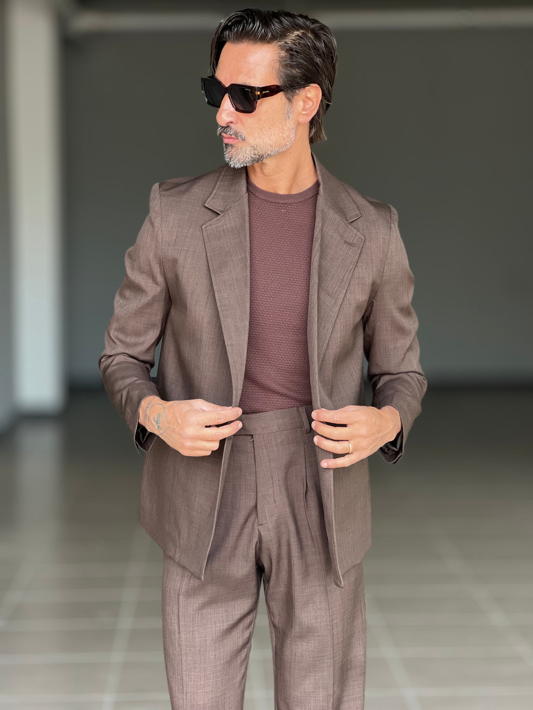 ABITO MORO   DOPPIOPETTO OVER FIT 00126