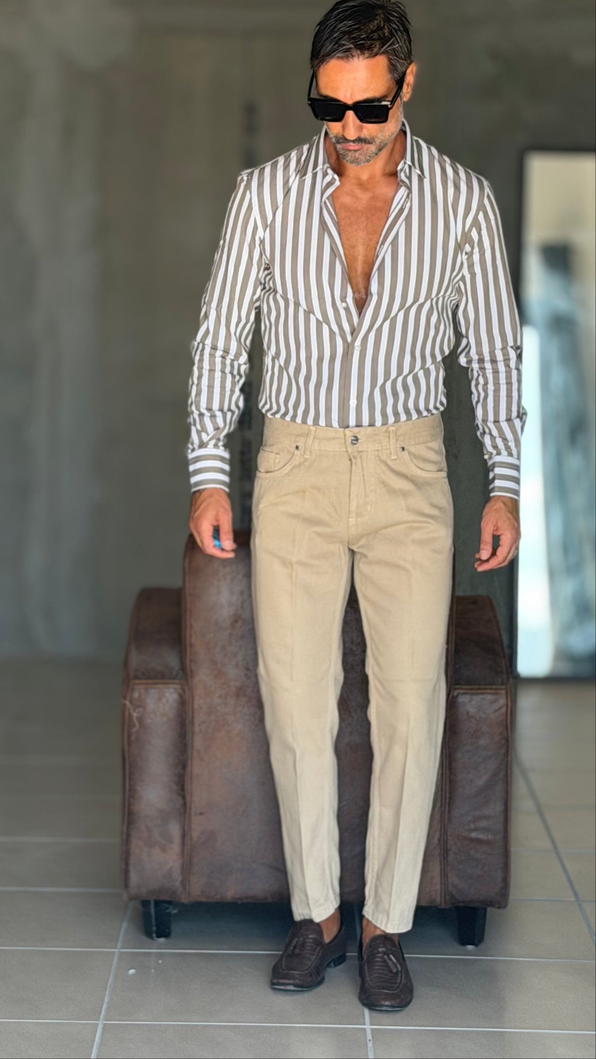 JEANS  CREMA   LAVAGGIO  30