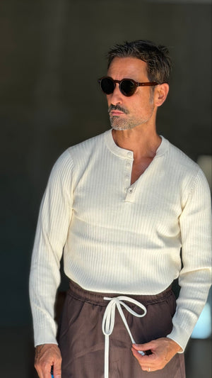 WHITE VISCOSE TROUSERS WITH REGULAR BOTTOM