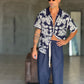 PANTALACCIO  BLU  LINO
