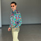 CAMICIA  DEPOT DISEGNO PAPPAGALLO COTONE DOPPIORITORTO