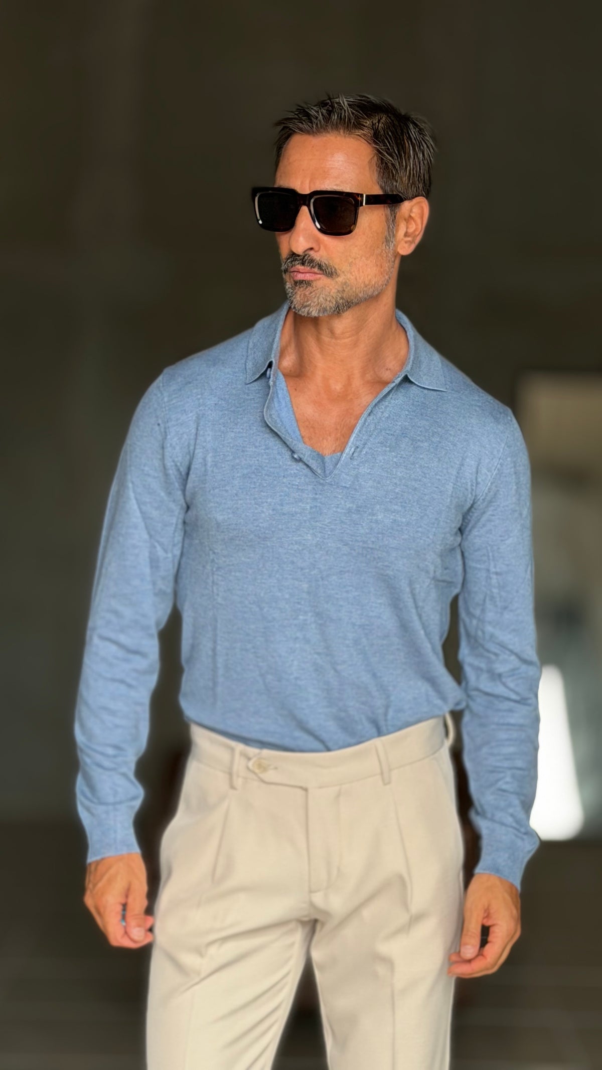WHITE VISCOSE TROUSERS WITH REGULAR BOTTOM
