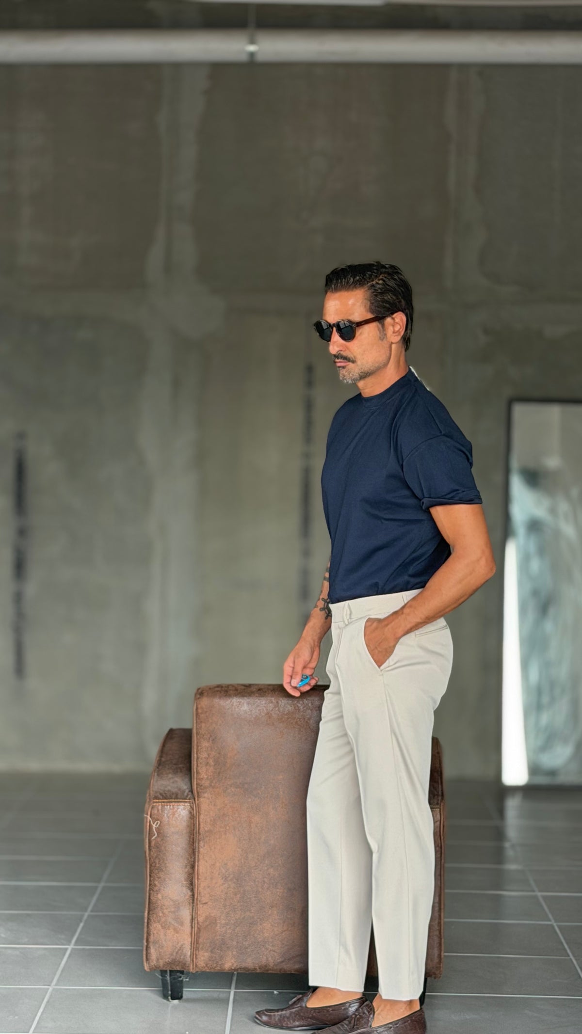 PANTALONE  BURRO  DOPPIAPINCES VISCOSA E MISTI