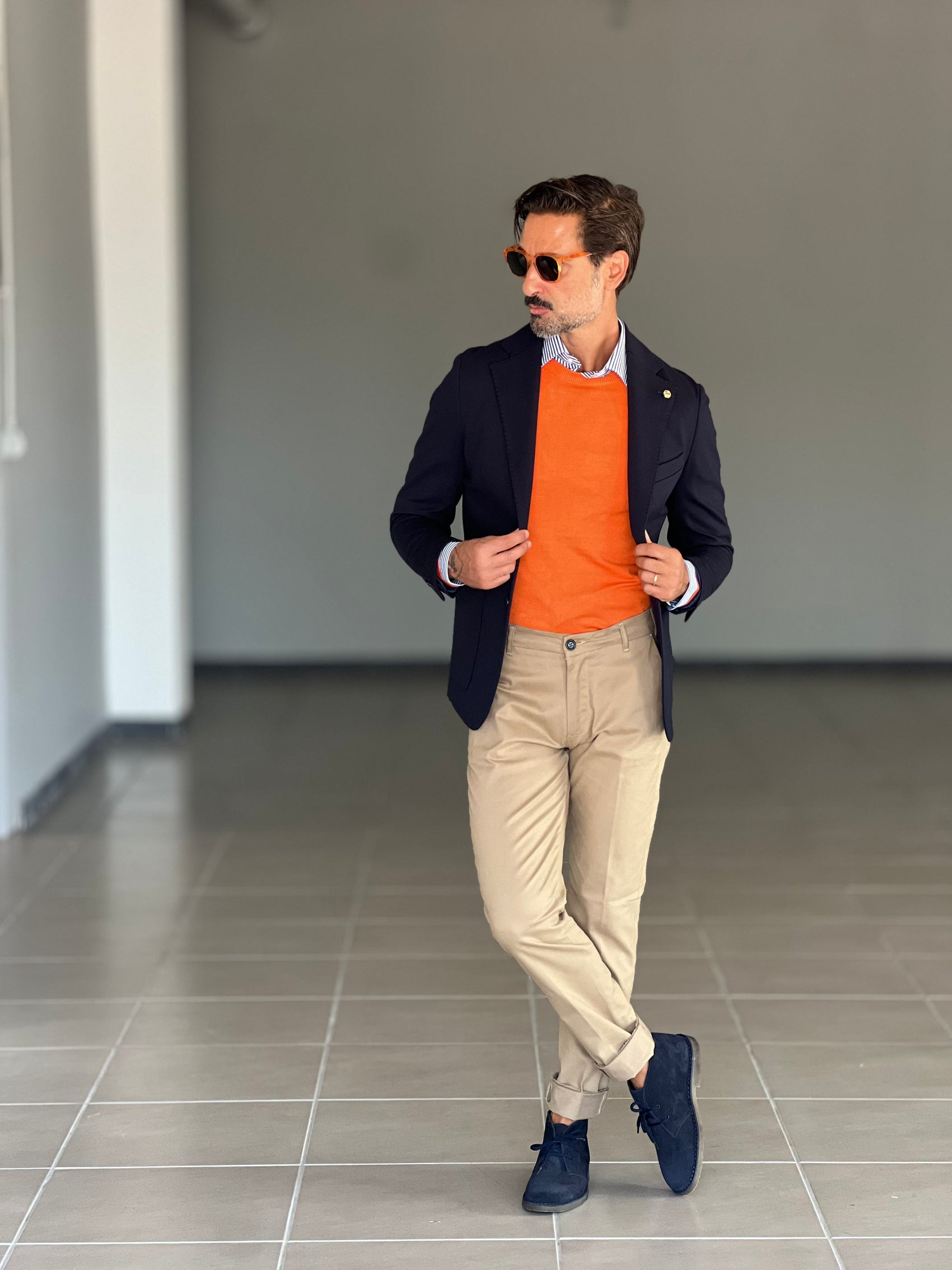 GIACCA BLU  PUNTO MILANO