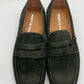 DOUBLE BUCKLE BLACK SUEDE LOAFERS