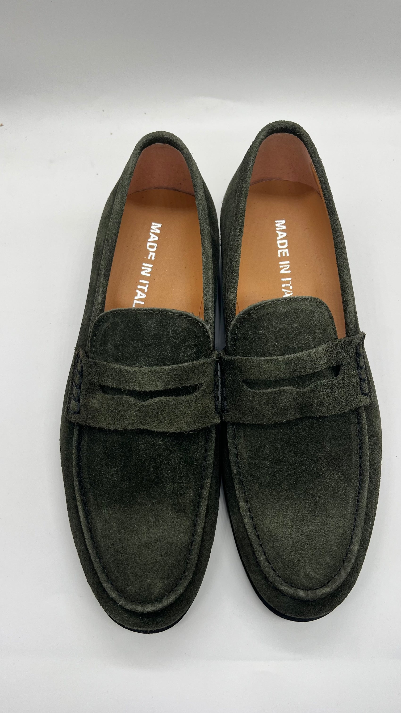 DOUBLE BUCKLE BLACK SUEDE LOAFERS
