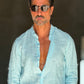 CAMICIA TURCHESE COREANA    LINO