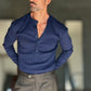 MAGLIA SERAFINO  BLU  DERBY COSTINA