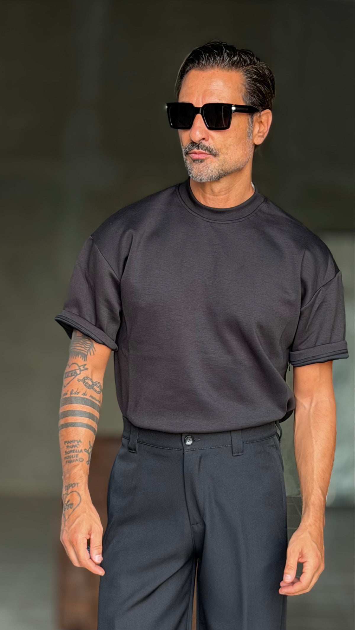 T SHIRT NERA OVER FIT