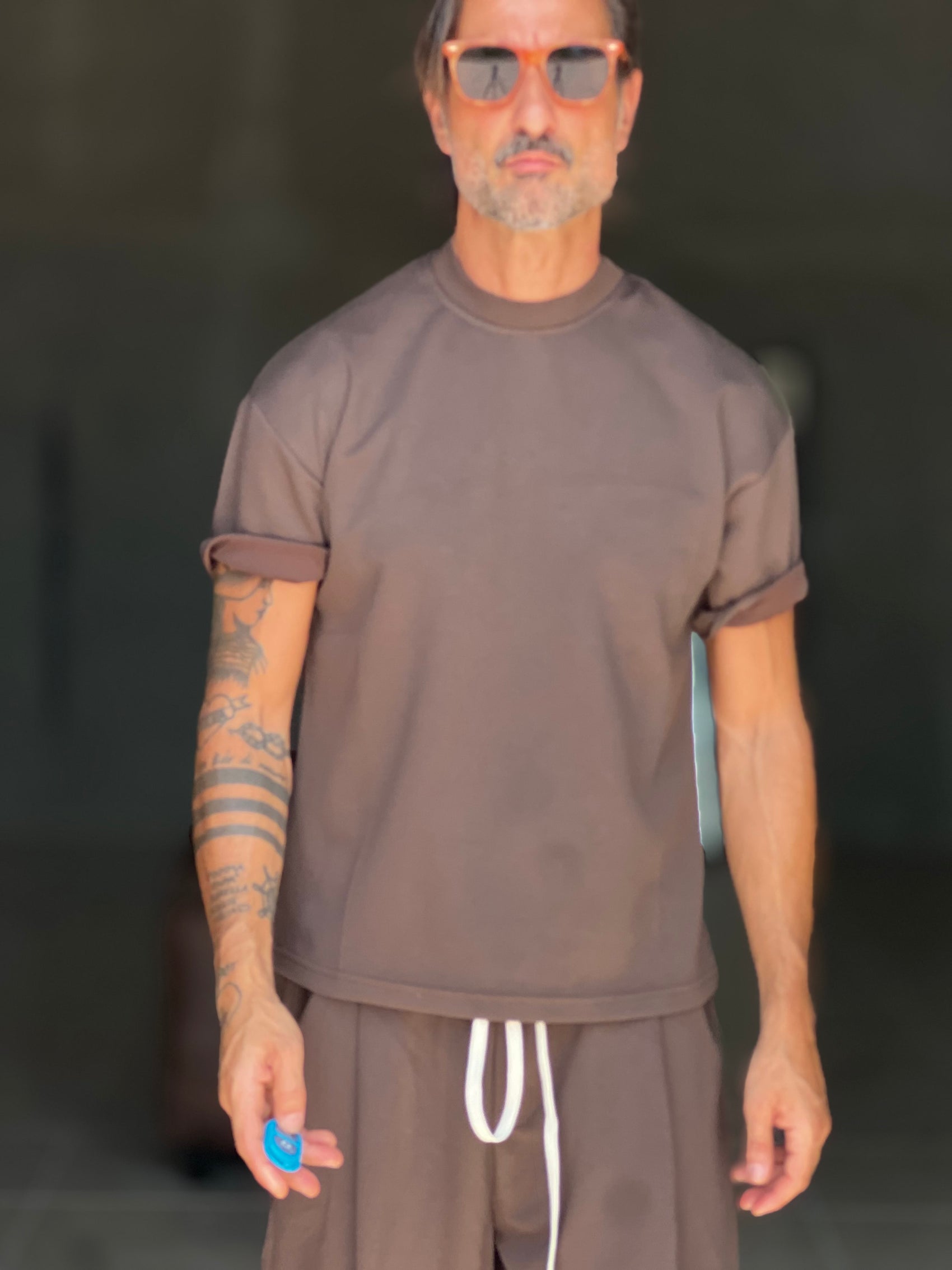 °COORDINATO  FELPA  MORO  MAGLIA  E BERMUDA