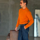 PULLOVER ARANCIO   MAGLIA INGLESE ROTTURE