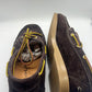 DOUBLE BUCKLE BLACK SUEDE LOAFERS