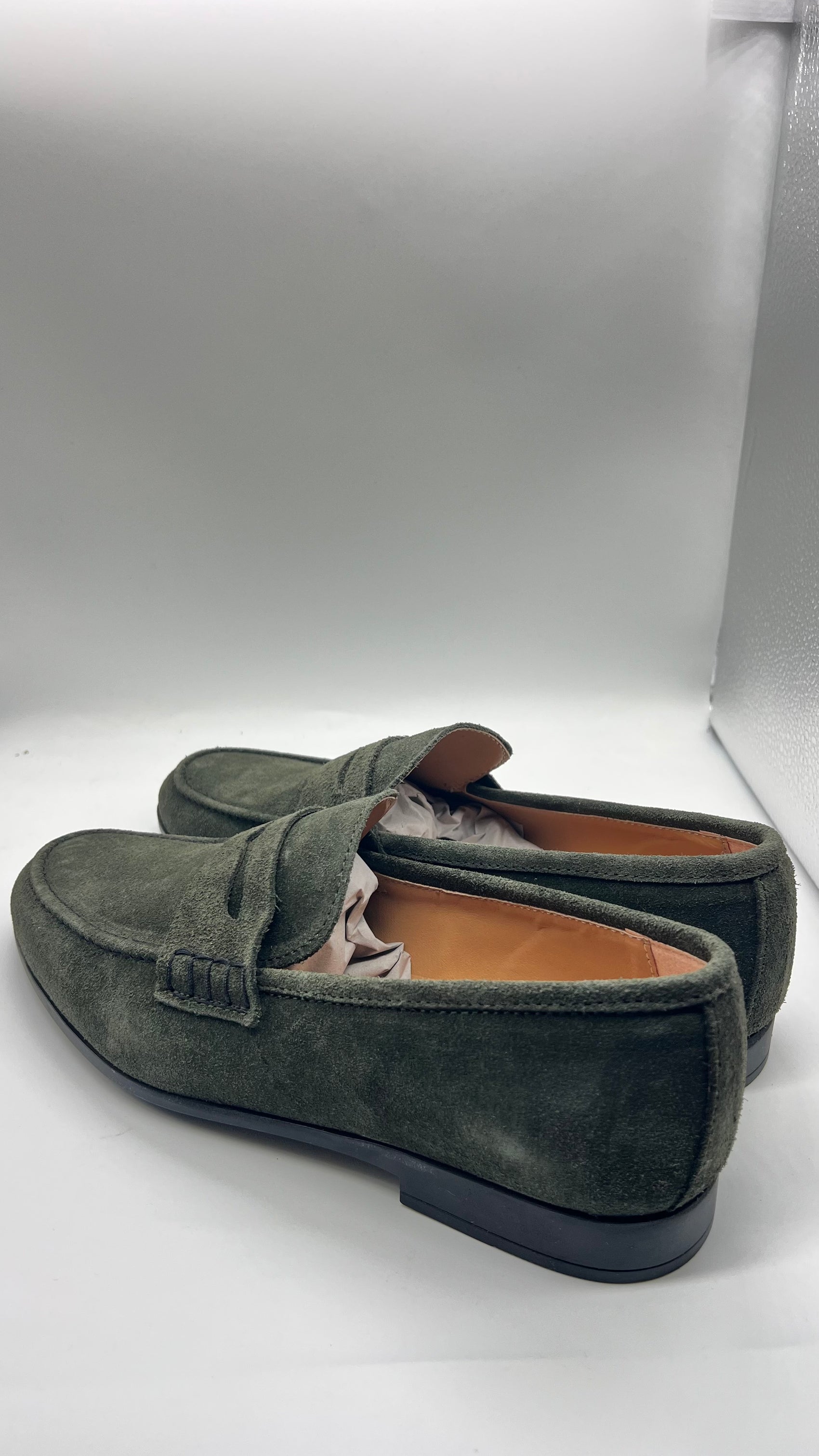 DOUBLE BUCKLE BLACK SUEDE LOAFERS