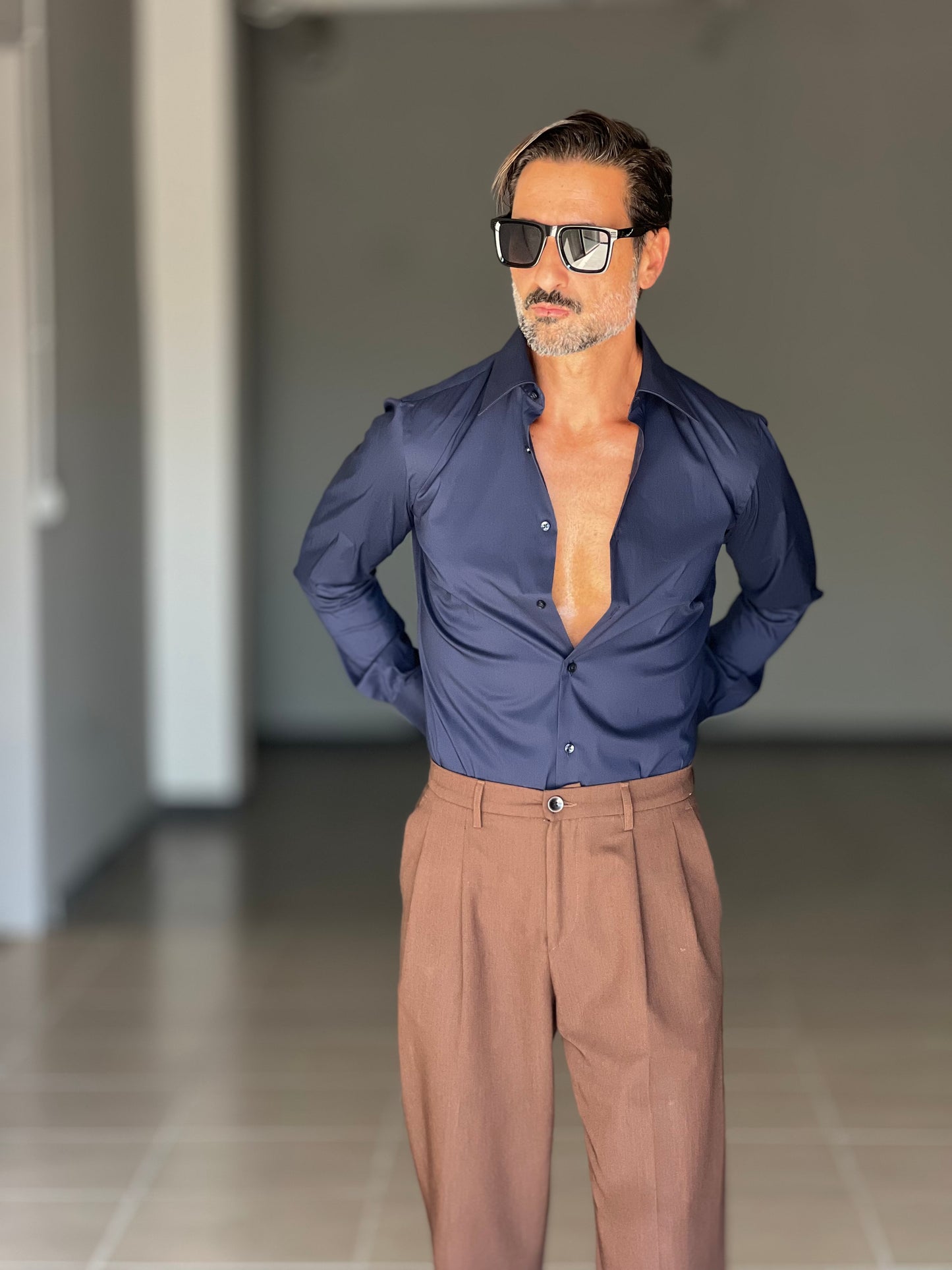 CAMICIA  DEPOT BLU DOPPIO RITORTO