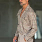 CAMICIA  FLANELLA QUADRO GALLES BEIGE