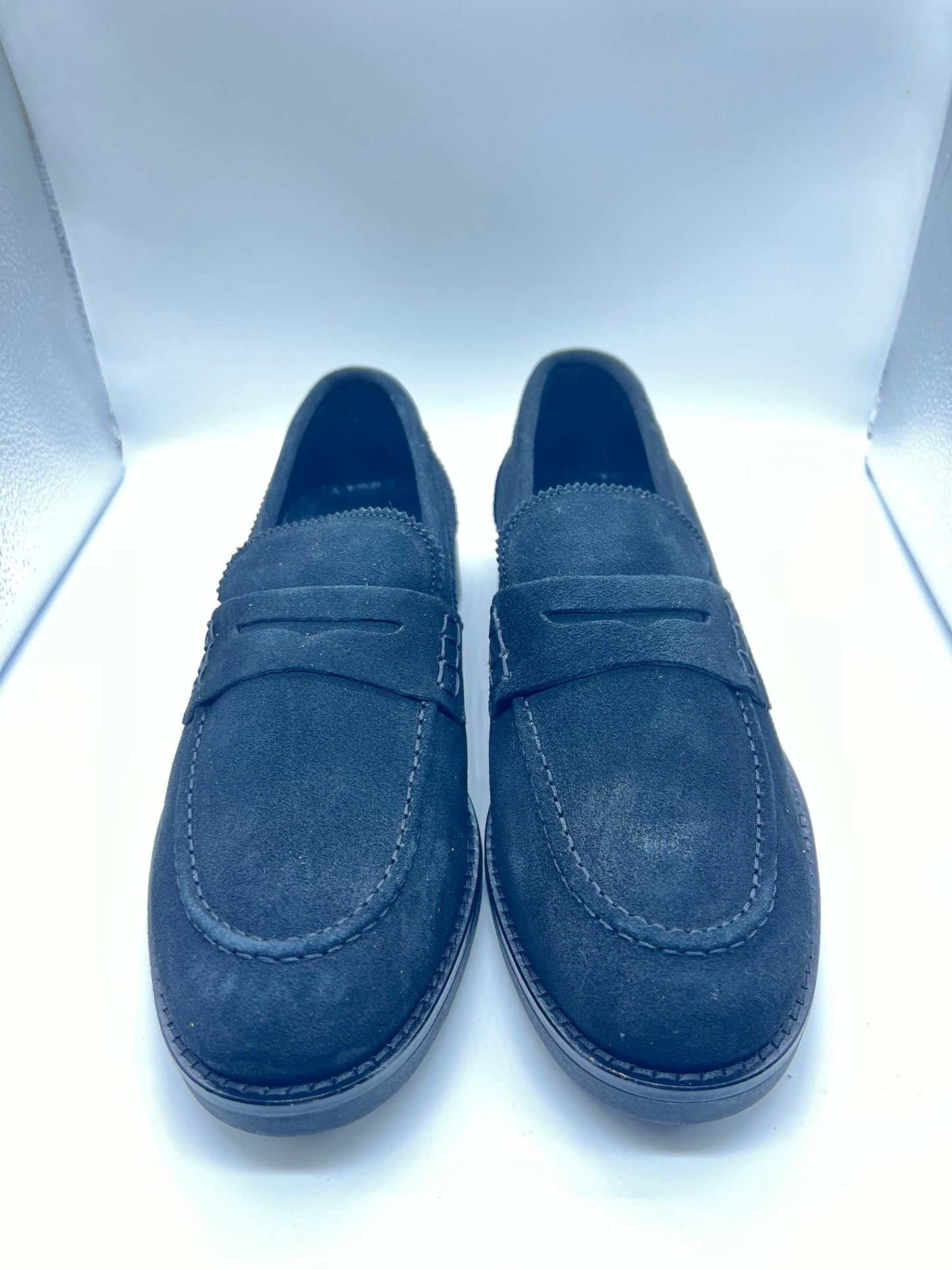 MOCASSINO CAMOSCIO NERO FONDO GOMMA