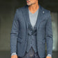 GILET  XAGON MICROFANTASIA BLU