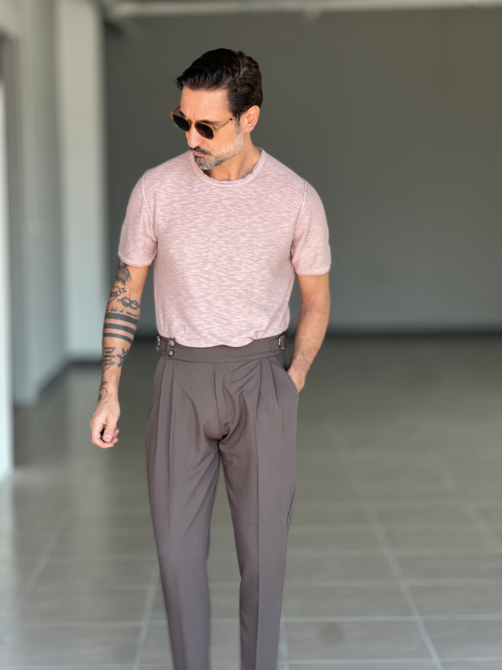 PANTALONE MORO VITA ALTA PINCES VISCOSA (CODICE 33)