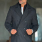 BLUE HIGH NECK COAT