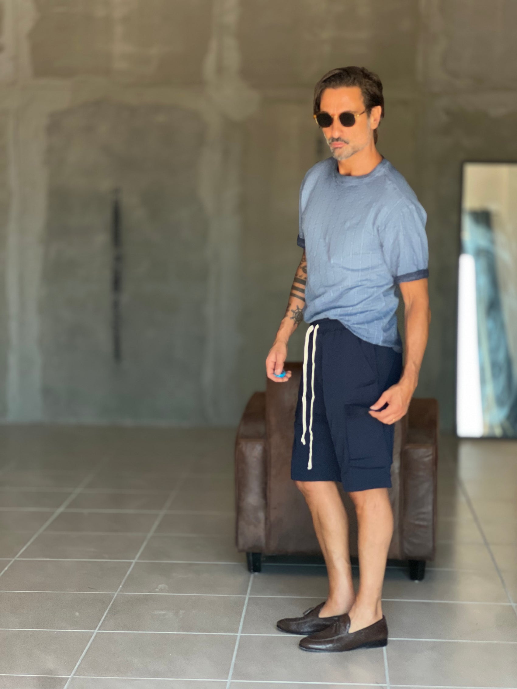 BERMUDA BLU CARGO OVER FIT