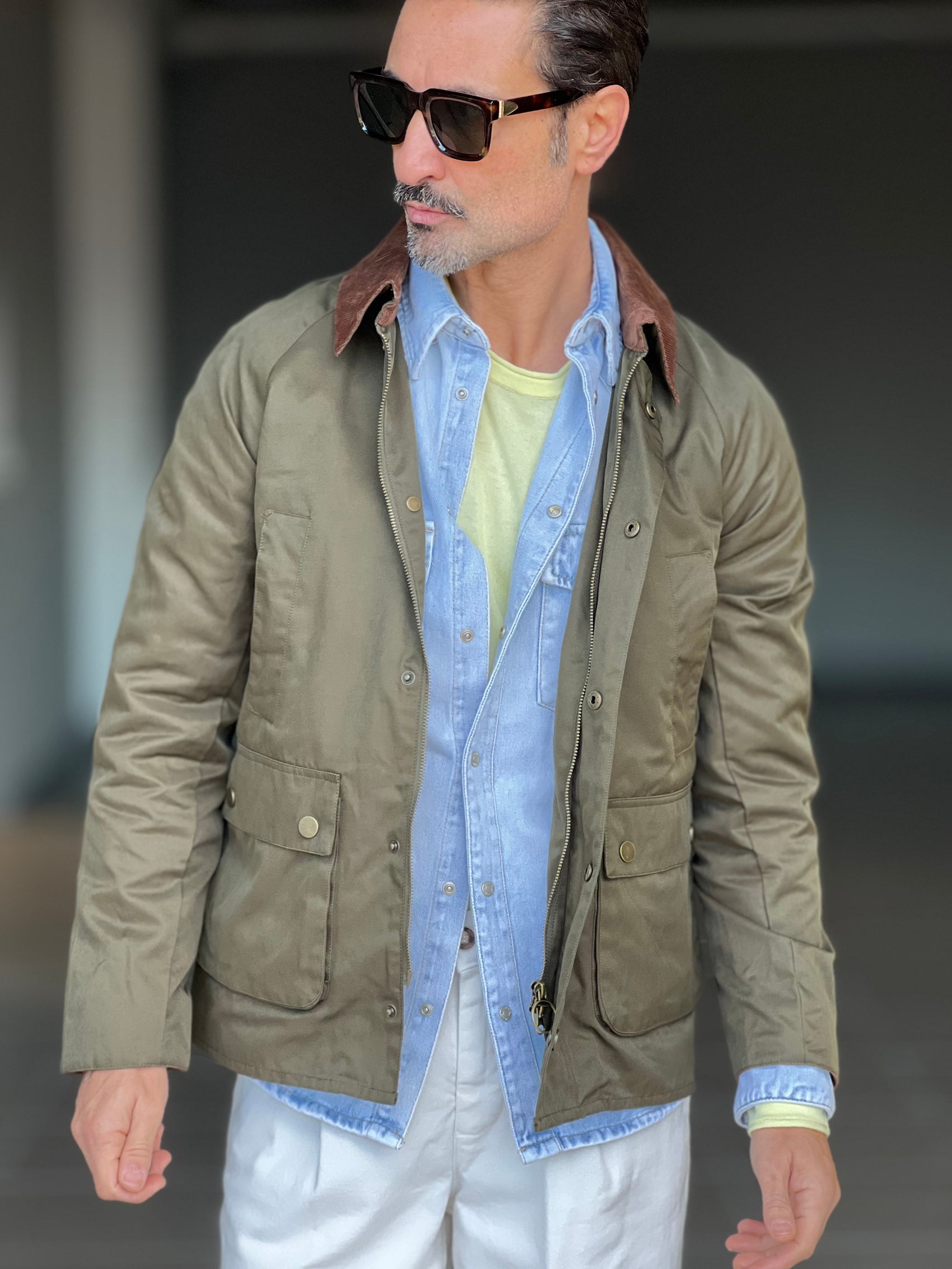 GIUBBINO CERATO COLLO VELLUTO CROP