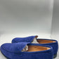 DOUBLE BUCKLE BLACK SUEDE LOAFERS